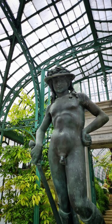 David by Donatello at the Royal Greenhouses of Laeken